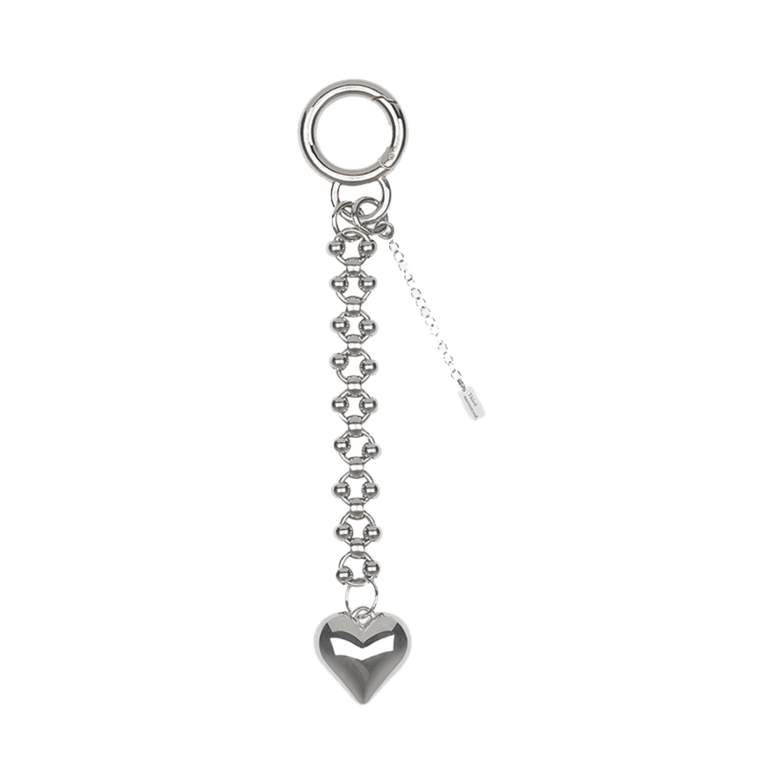써드무브먼트  하트 드롭 체인 키링(Third movement Heart Drop Chain Keyring)