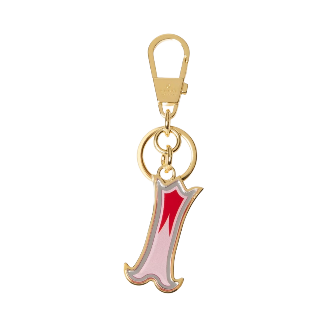 구찌 레터 I 플렉시글라스 키체인 핑크 골드(Gucci Letter I Plexiglas Keychain Pink Gold) - 1