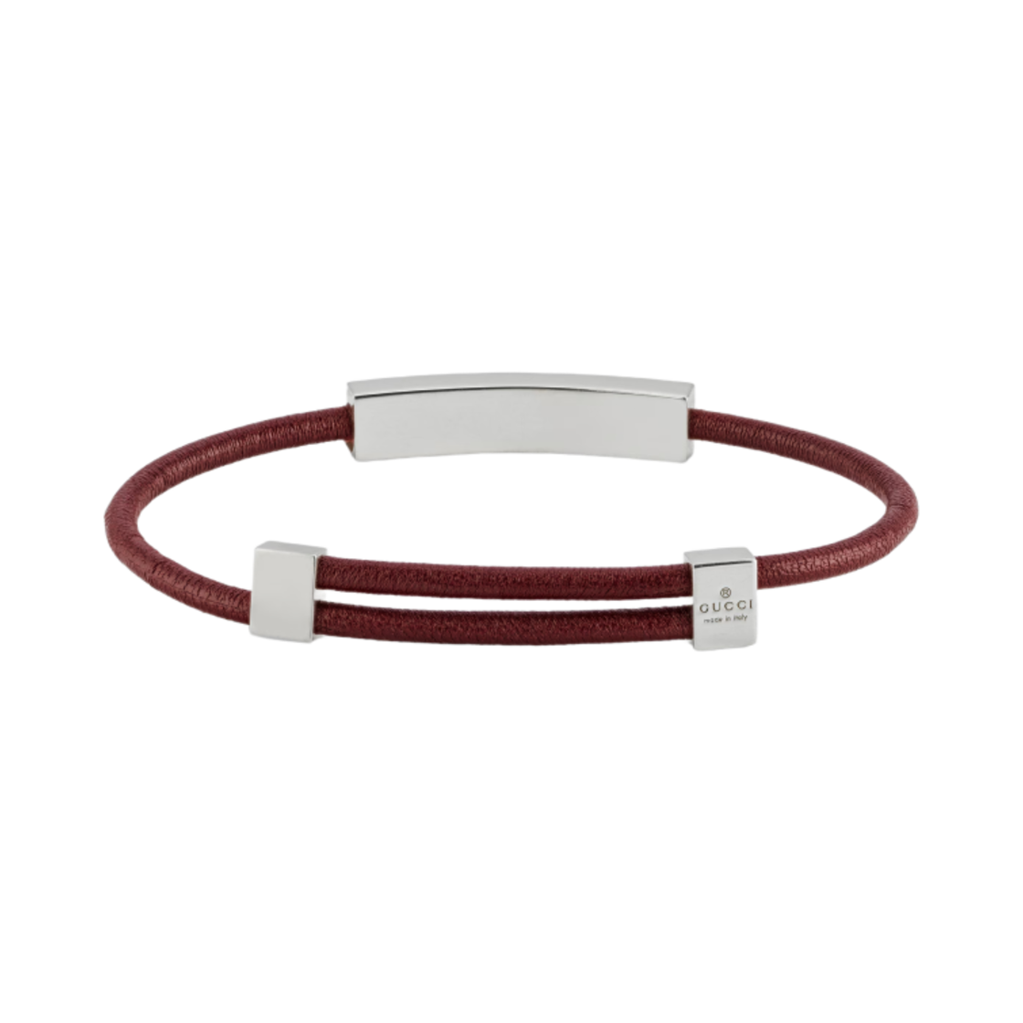 (W) 구찌 G 인그레이브드 태그 브레이슬릿 941 스털링 실버((W) Gucci Bracelet with G Engraved Tag 941 Sterling Silver) - 2