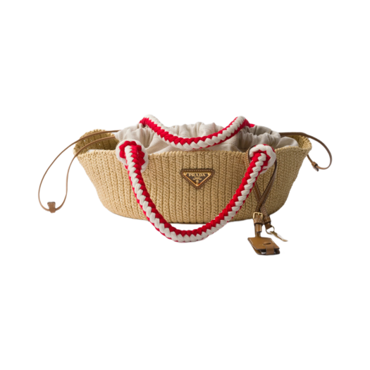 Prada Small Crochet Bag Natural