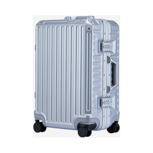 LV-MONDDAK-20-SILVER LEAD VAULT Monddak Suitcase 20Inch Silver