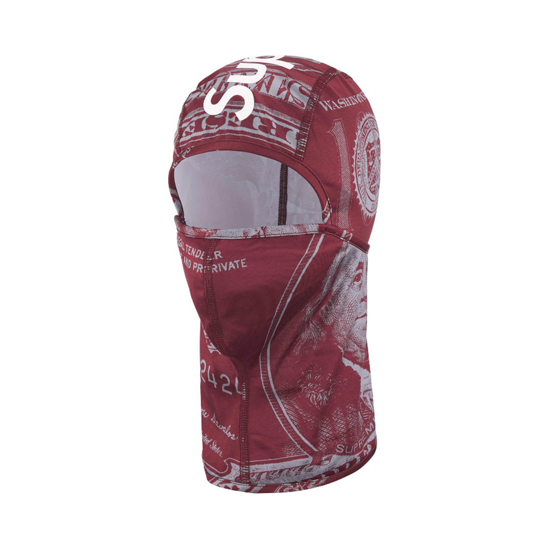 슈프림 라이트웨이트 바라클라바 버건디 머니 - 25SS(Supreme Lightweight Balaclava Burgundy Money - 25SS)