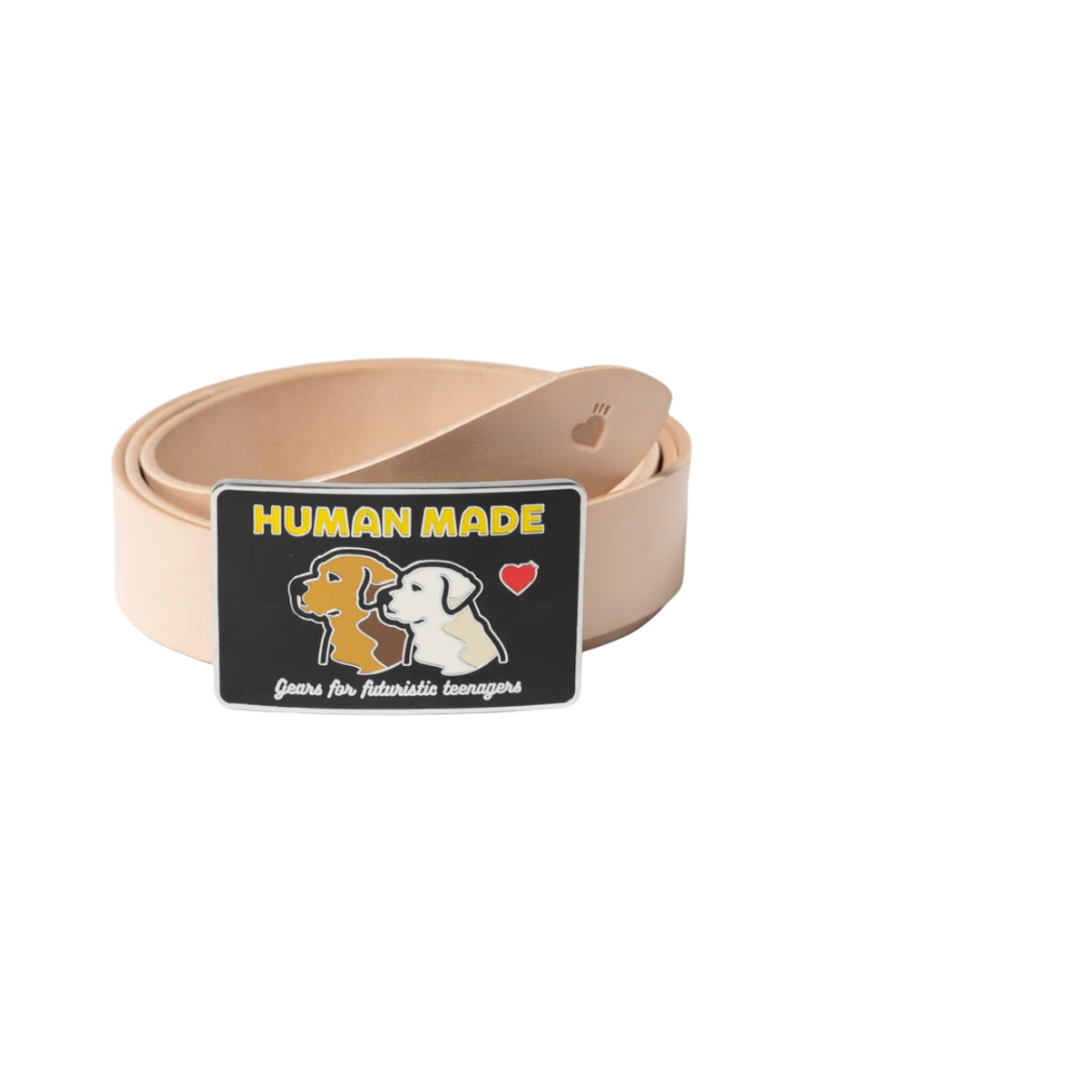 HM25GD023 Human Made Leather Belt Beige - 대표 이미지 #1