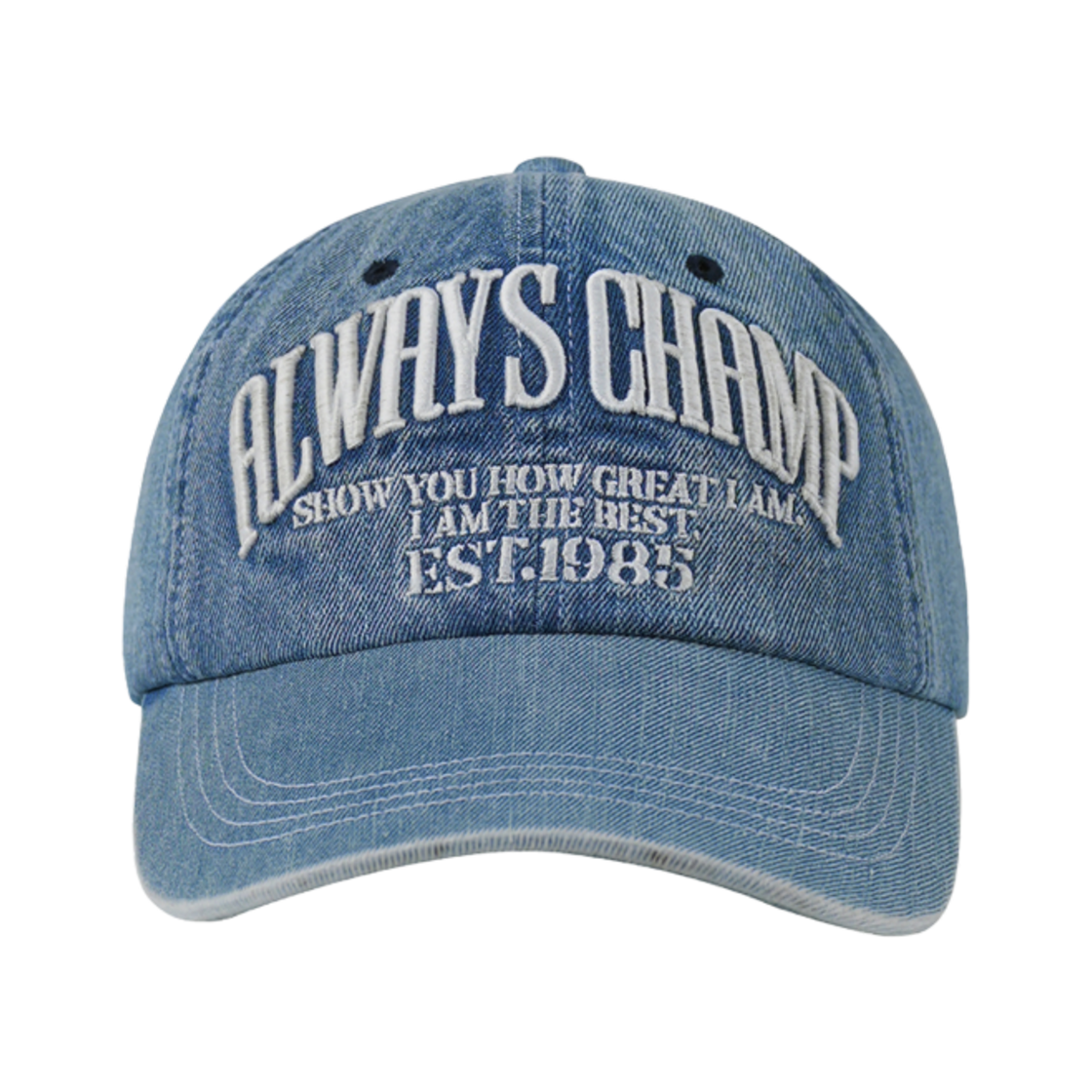 H243ULRHT07LBL HDEX Champ Denim Ball Cap Light Blue