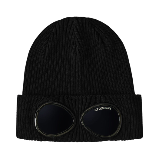 C.P. Company Cotton Goggle Beanie Total Eclipse Blue - 25SS
