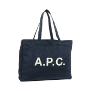 A.P.C. Diane Corduroy Tote Bag Dark Navy
