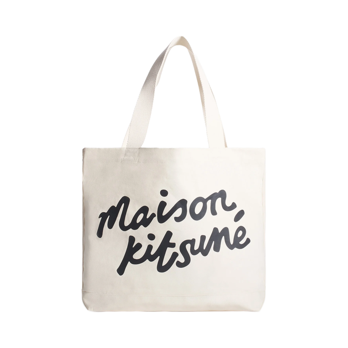 메종 키츠네 핸드라이팅 토트 에크루(Maison Kitsune Handwriting Tote Ecru)