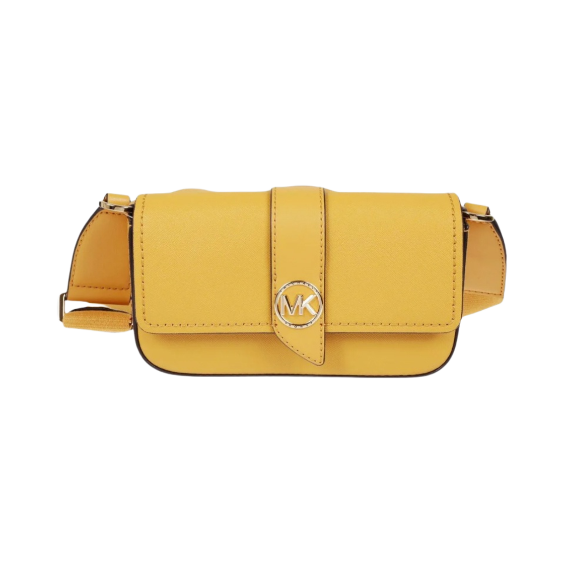 마이클 코어스 그린위치 엑스트라 스몰 사피아노 레더 슬링 크로스바디백 골든 로드(Michael Kors Greenwich Extra Small Saffiano Leather Sling Crossbody Bag Golden Rod)