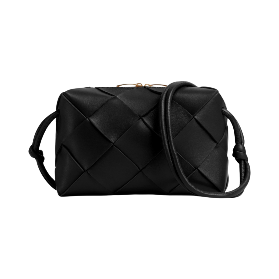 보테가 베네타 스몰 레더 크로스바디 카세트백 블랙(Bottega Veneta Small Leather Crossbody Cassette Black) - 4