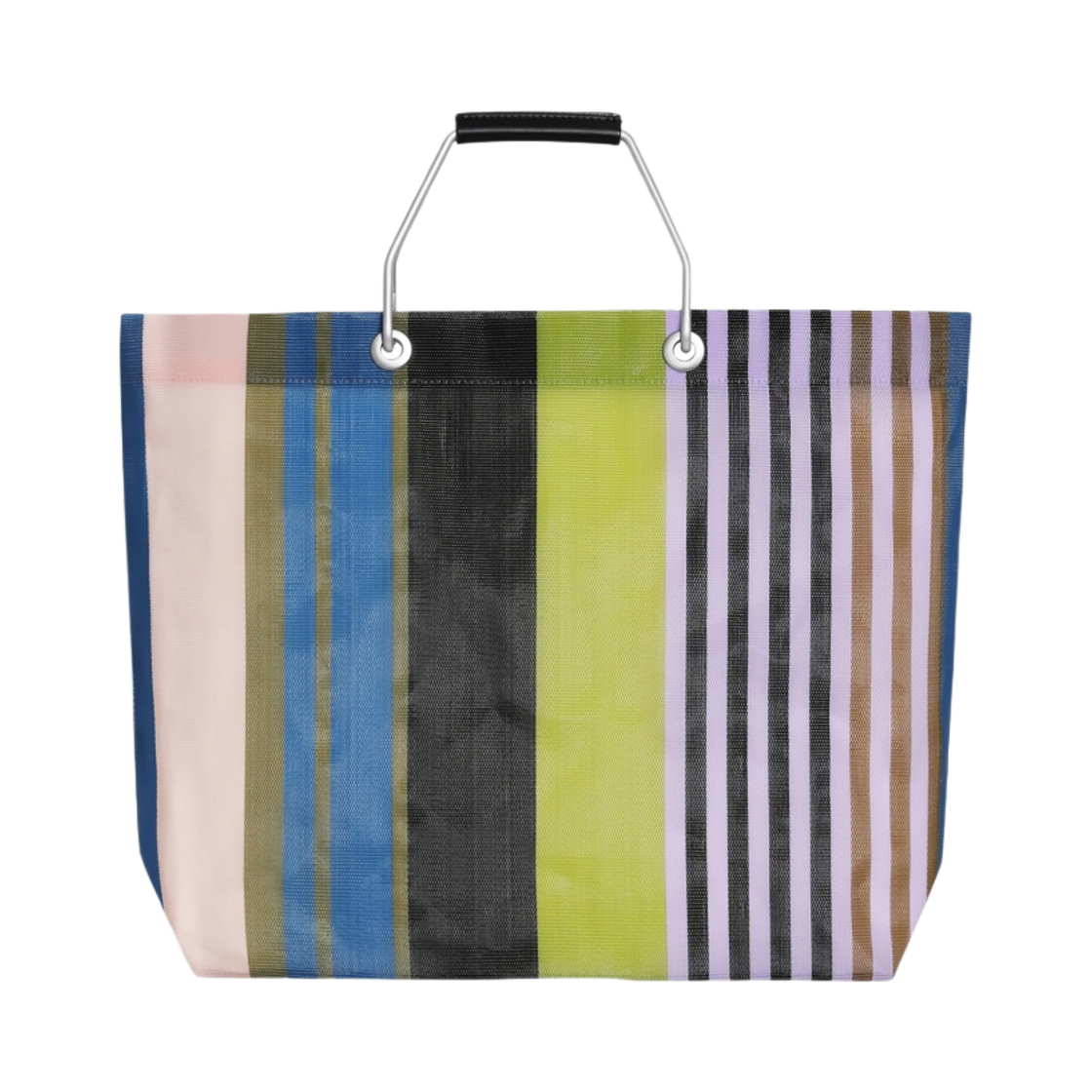 마르니 마켓 스트라이프 백 밀레 그린 퍼플(Marni Market Stripe Bag Millet Green Purple) - 2