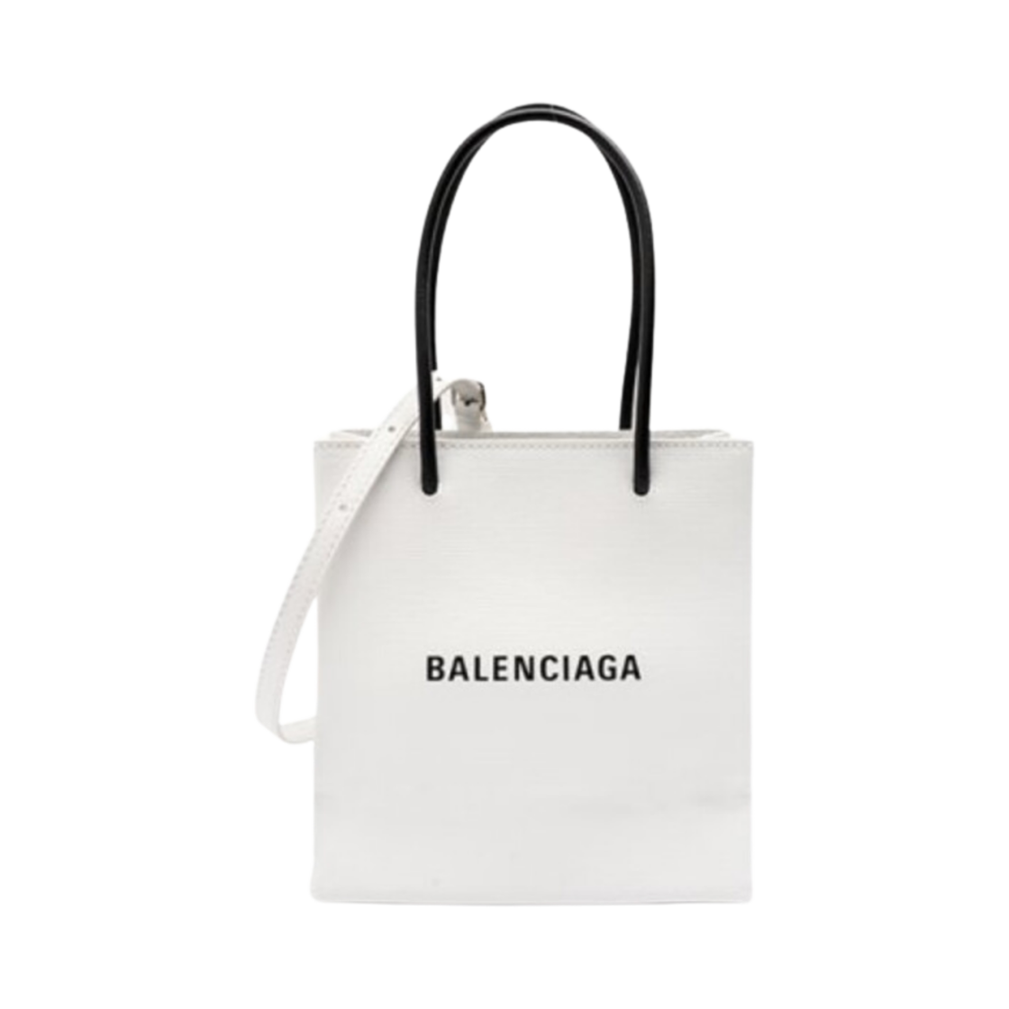 5978600AI2N9000 Balenciaga Shopping Small North-South Tote Bag White