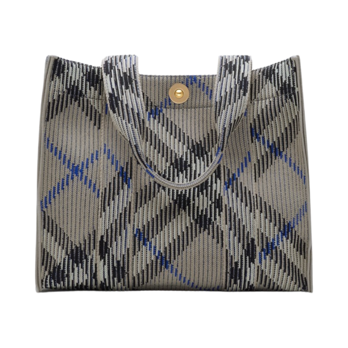 버버리 스몰 체크 니트 토트 리첸(Burberry Small Check Knitted Tote Lichen) - 1