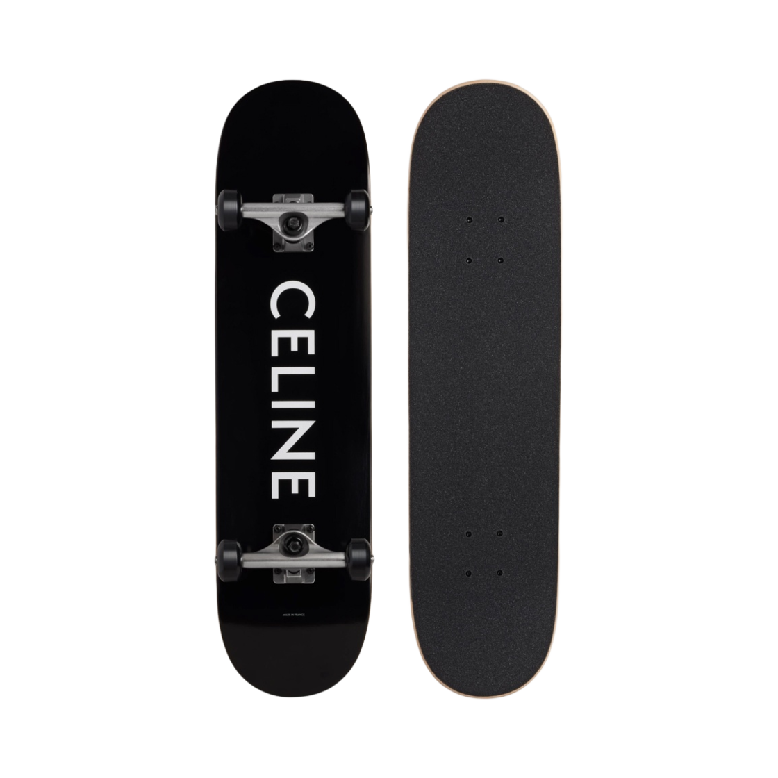 49C046AEM-38SI Celine Skateboard Logo Print Black