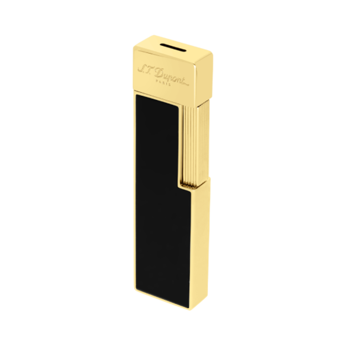30002 S.T. Dupont Twiggy Modern Lacquer Finish Lighter Black Gold