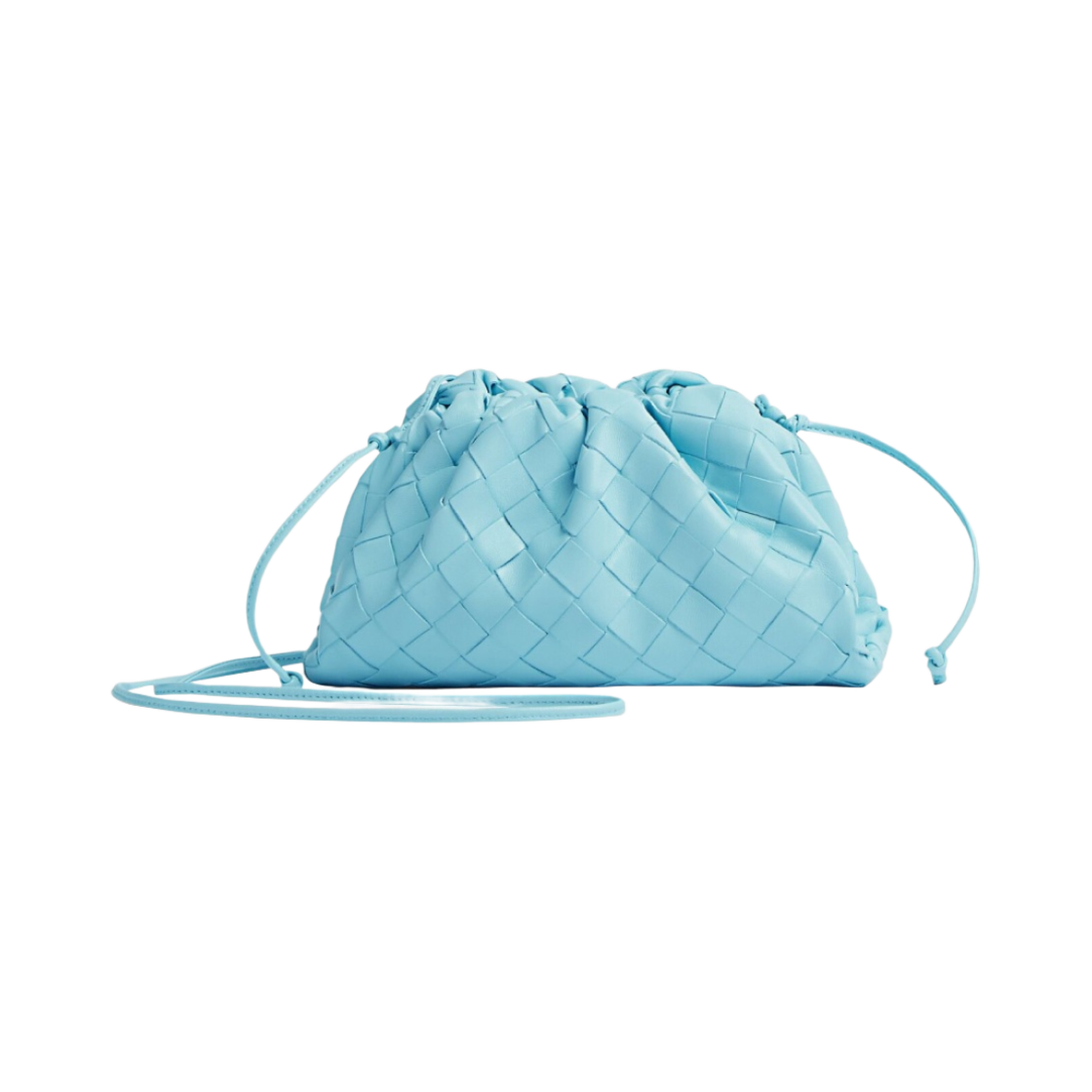 보테가 베네타 미니 레더 파우치 페일 블루(Bottega Veneta Mini Leather Pouch Pale Blue) - 1