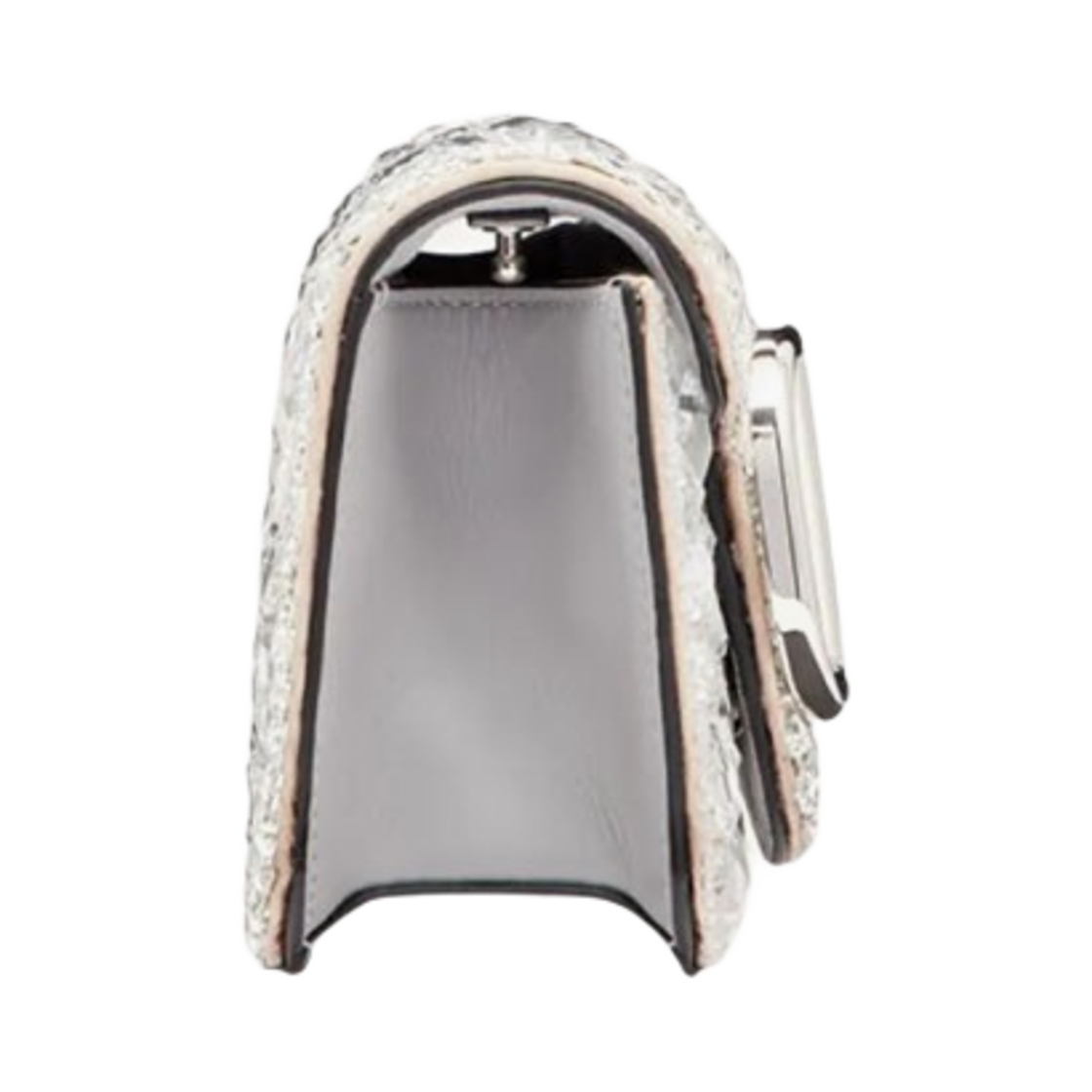 발렌티노 크리스탈 스몰 로코 숄더백 실버(Valentino Small Loco Shoulder Bag With Crystals Silver) - 3