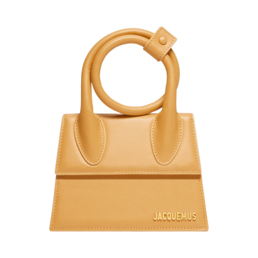 Jacquemus Le Chiquito Noeud Coiled Handbag Dark Yellow