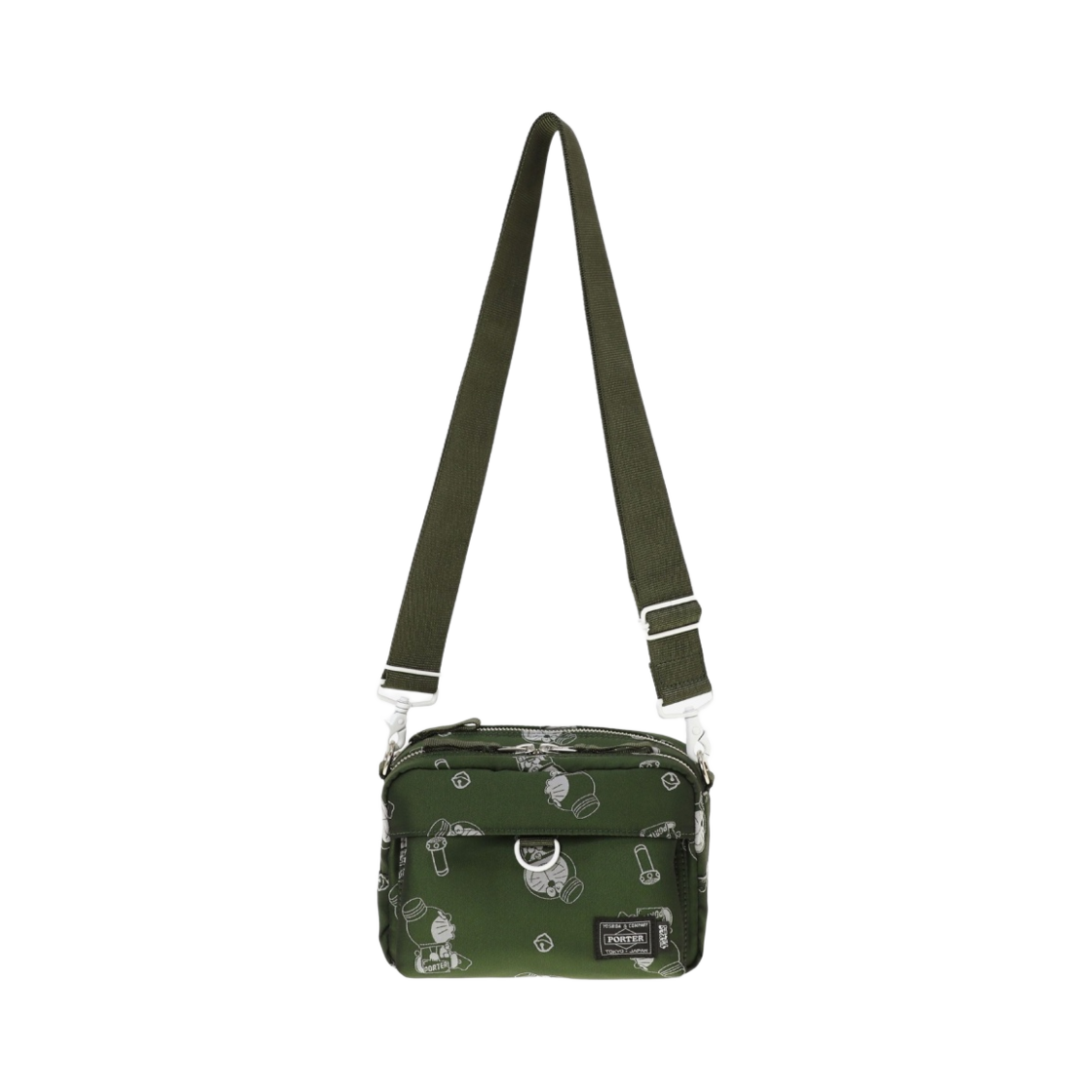 포터 x 도라에몽 숄더백 올리브 (오리지널 캔 뱃지 포함)(Porter x Doraemon Shoulder Bag Olive (With Original Can Badge)) - 2