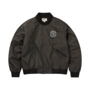 Thisisneverthat x Grateful Dead Dancing Bears Baseball Jacket Brown
