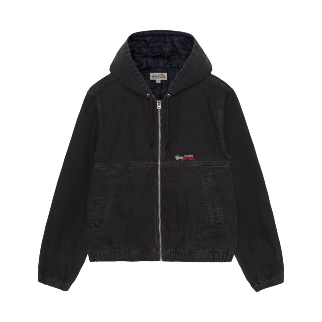 스투시 인슐레이티드 캔버스 워크 자켓 블랙(Stussy Insulated Canvas Work Jacket Black)