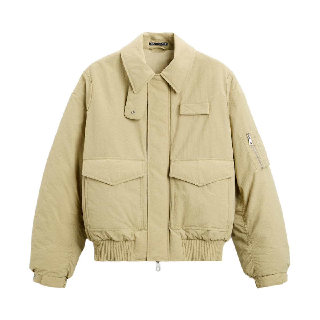 5854/311/510 Zara Padded Bomber Jacket Oil