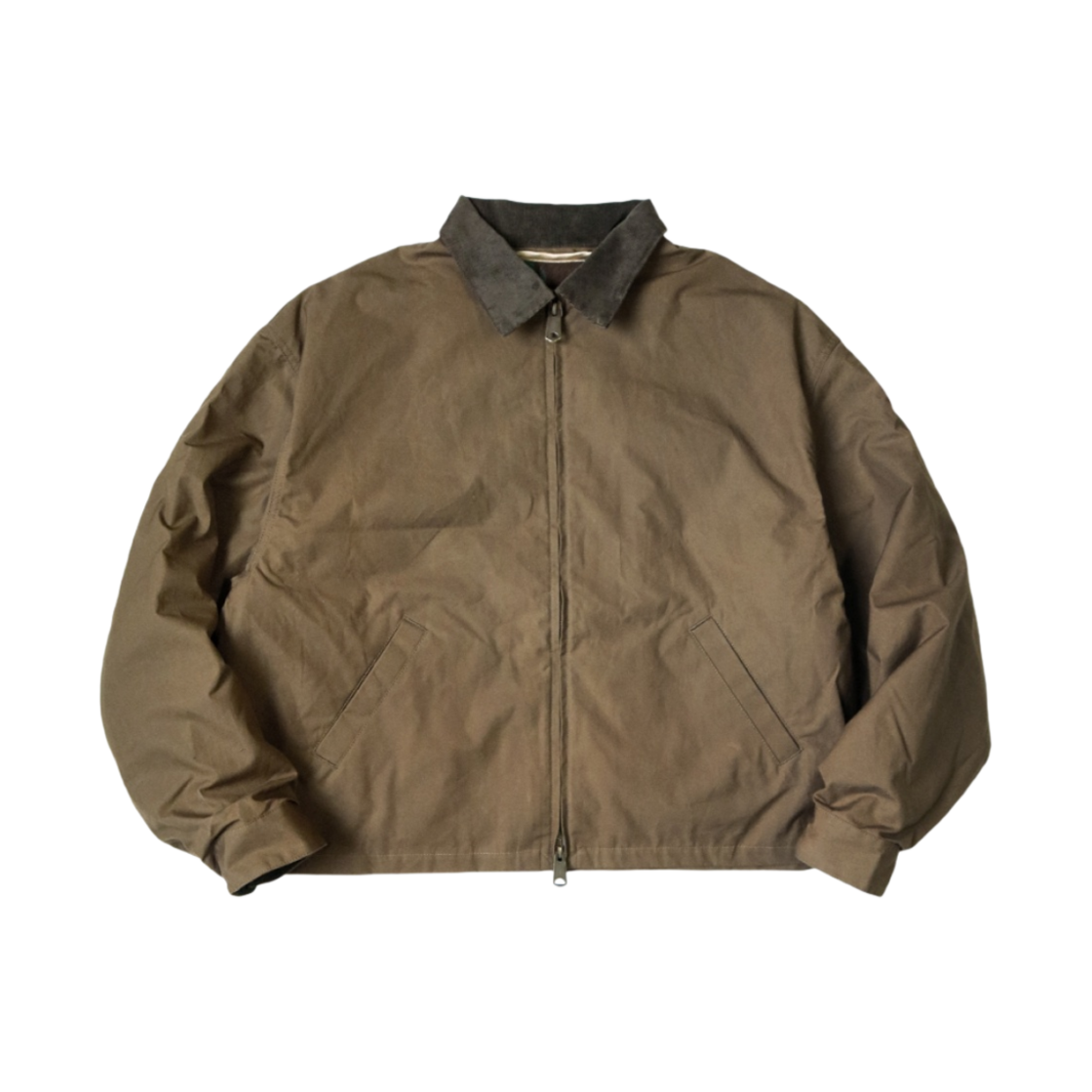 캐피탈 코튼 오일 코팅 T-백 드리즐러 자켓 카키