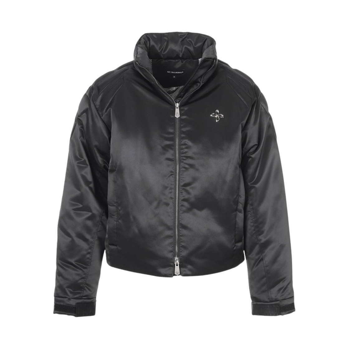 써저리 바이커 엠보싱 푸퍼 자켓 블랙(Surgery Biker Embossing Puffer Jacket Black)