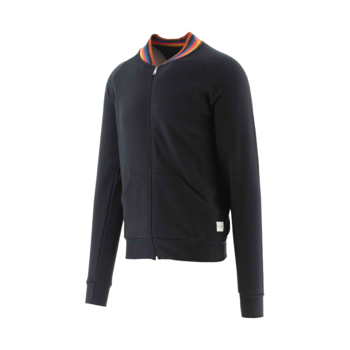 M1A-540H-AU807B-79 Paul Smith Cotton Artist Stripe Zip-Up Lounge Top Navy