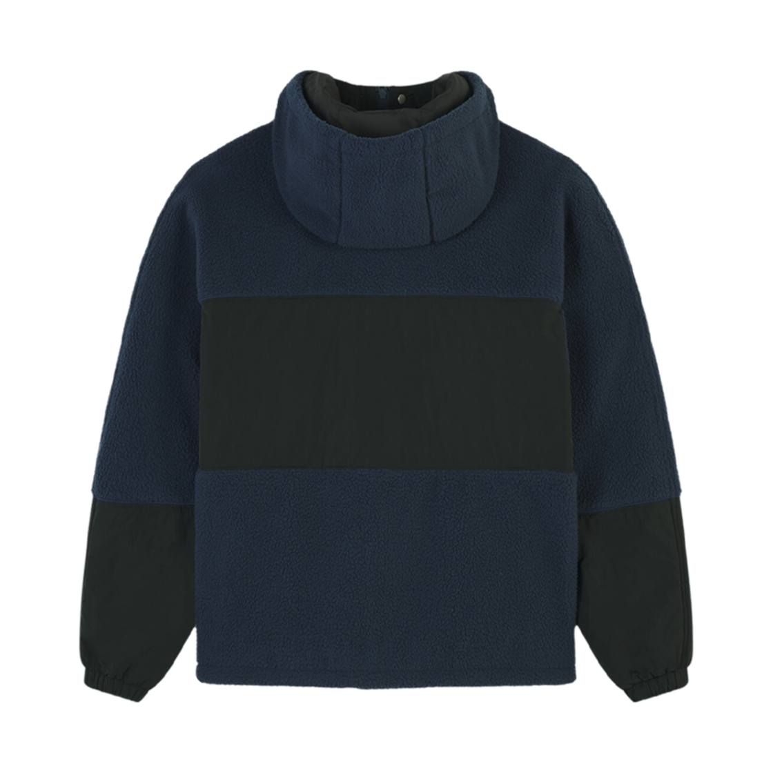 메종 키츠네 컬러블록 폴라 플리스 블루종 컬리지 패치 잉크 블루(Maison Kitsune Color-Block Polar Fleece Blouson With College Patch Ink Blue) - 2