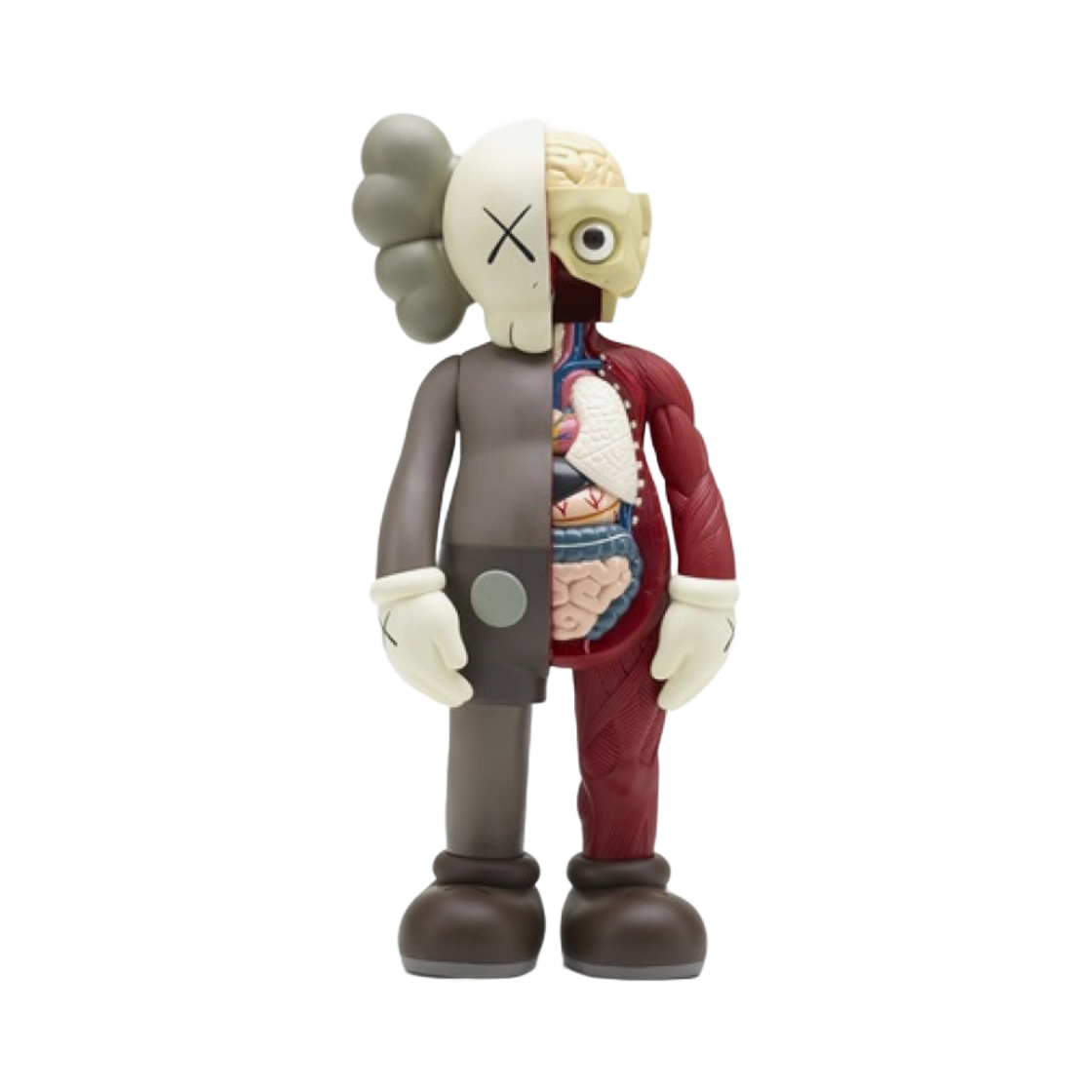 - Kaws Companion Flayed Open Edition Vinyl Figure Brown