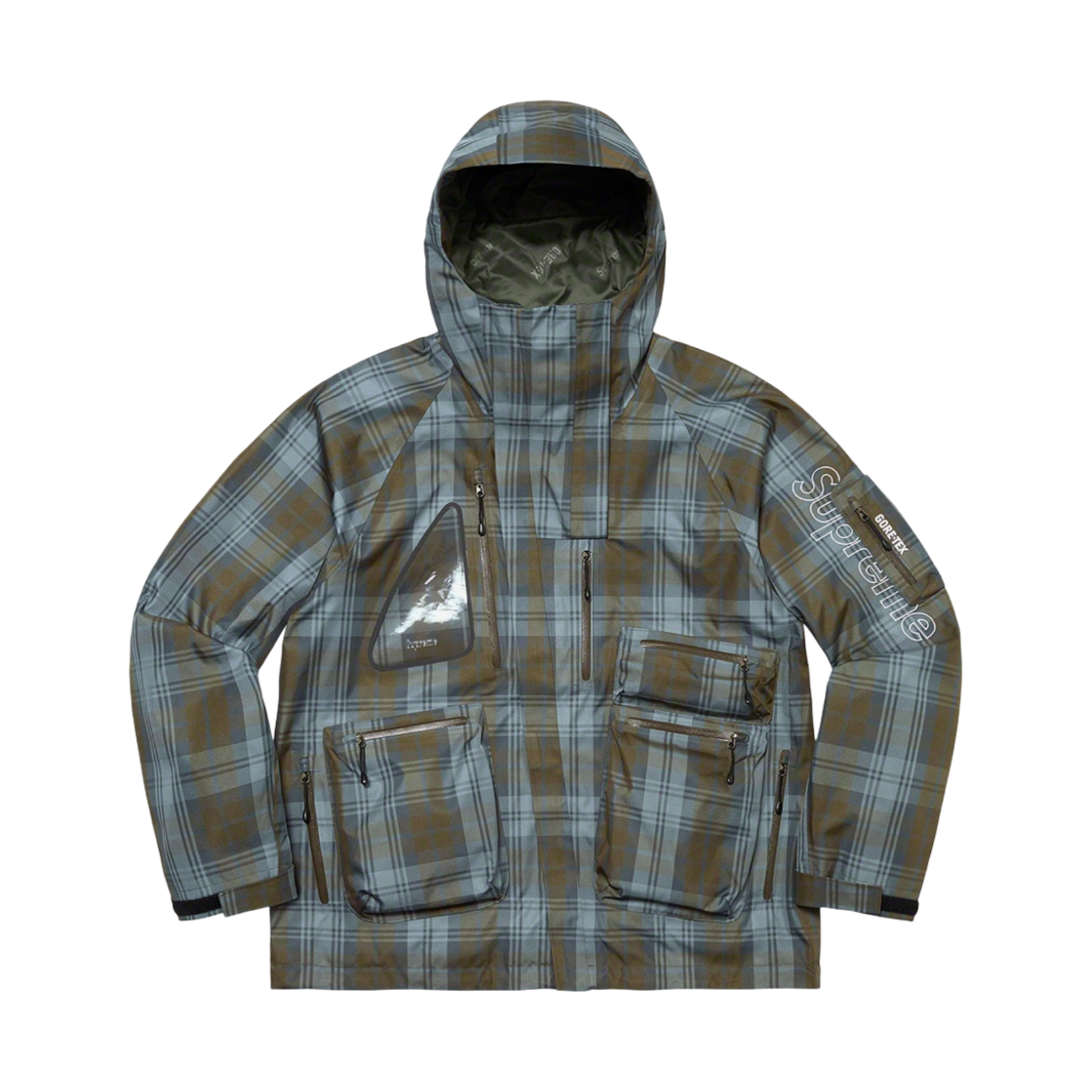 슈프림 고어텍스 테크 쉘 자켓 올리브 플래드 - 21FW(Supreme Gore-Tex Tech Shell Jacket Olive Plaid - 21FW) - 1