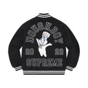 Supreme Mitchell & Ness Doughboy Twill Varsity Jacket Black - 22FW