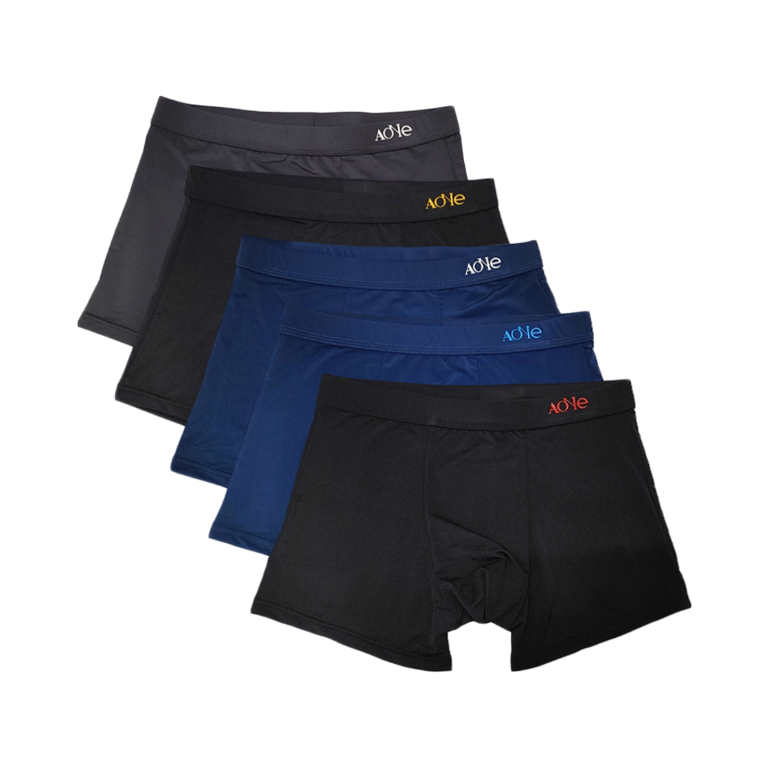 A-ST-DR AONE Silk Touch Modern Simple Boxer Briefs Set 5 Pack
