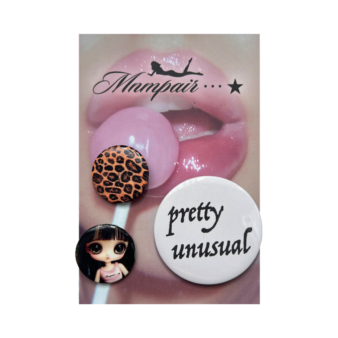 미니멀페어 프리티 언유주얼 핀 버튼 팩(mnmpair Pretty Unusual Pin Button Pack)