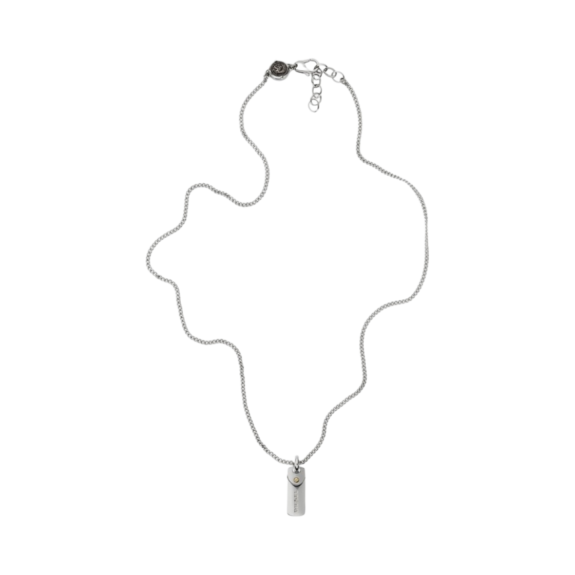 디젤 Dx1116040 싱글 팬던트 네크리스 실버