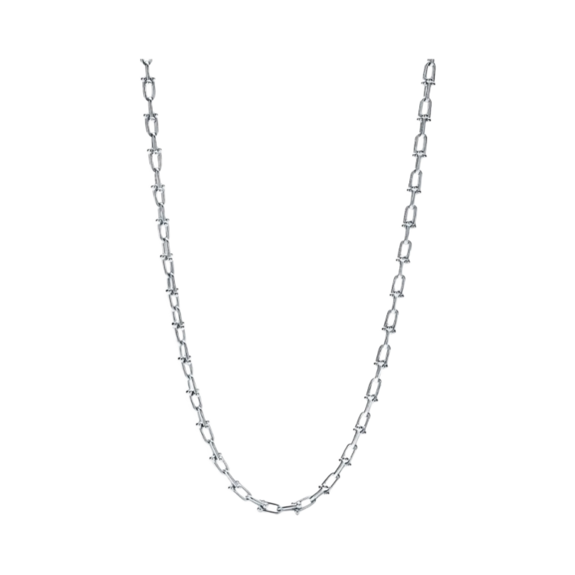 티파니 앤 코 티파니 하드웨어 스몰 링크 네클리스 스털링 실버