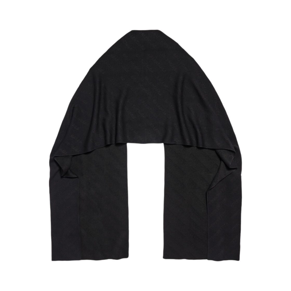 발렌시아가 올오버 로고 스카프 블랙(Balenciaga Allover Logo Scarf Black) - 2