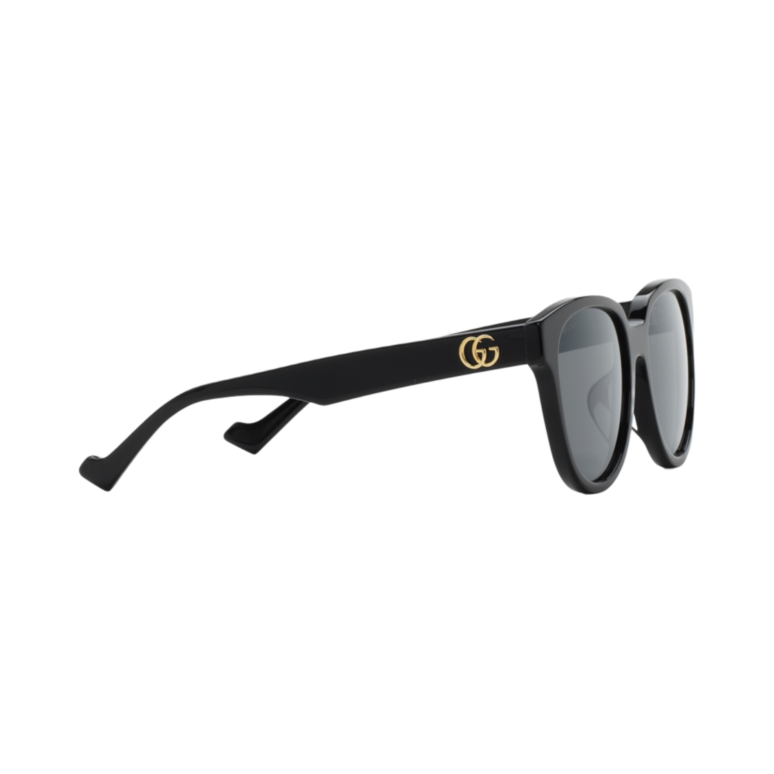 (W) 구찌 스페셜라이즈드 핏 라운드 프레임 선글라스 블랙((W) Gucci Specialized Fit Round Frame Sunglasses Black) - 2