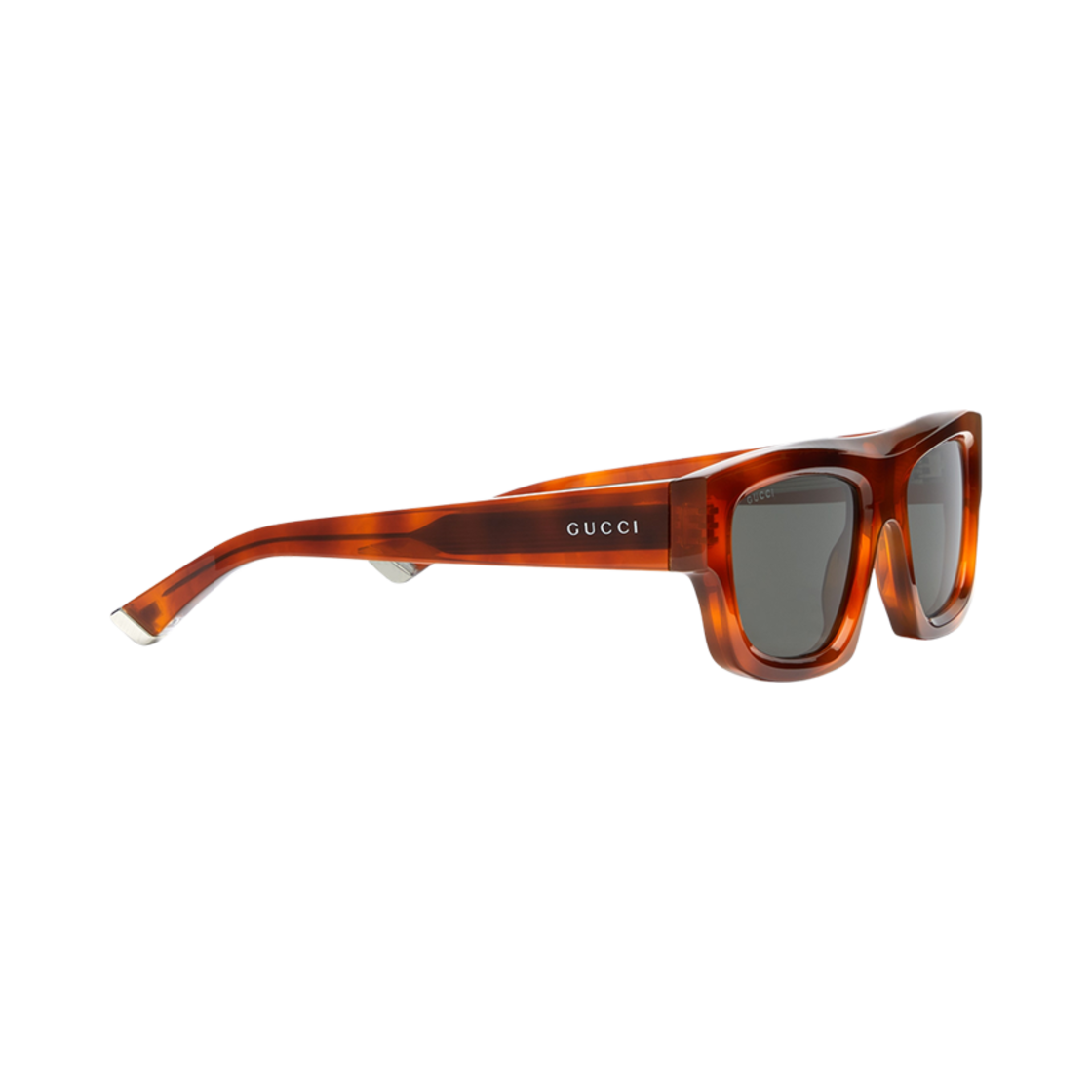 구찌 렉탱귤러 프레임 선글라스 샤이니 브라운 톨토이즈쉘(Gucci Rectangular Frame Sunglasses Shiny Brown Tortoiseshell) - 2