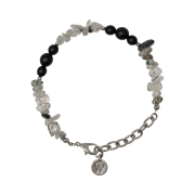 Waviness Monochrome Glass Bracelet