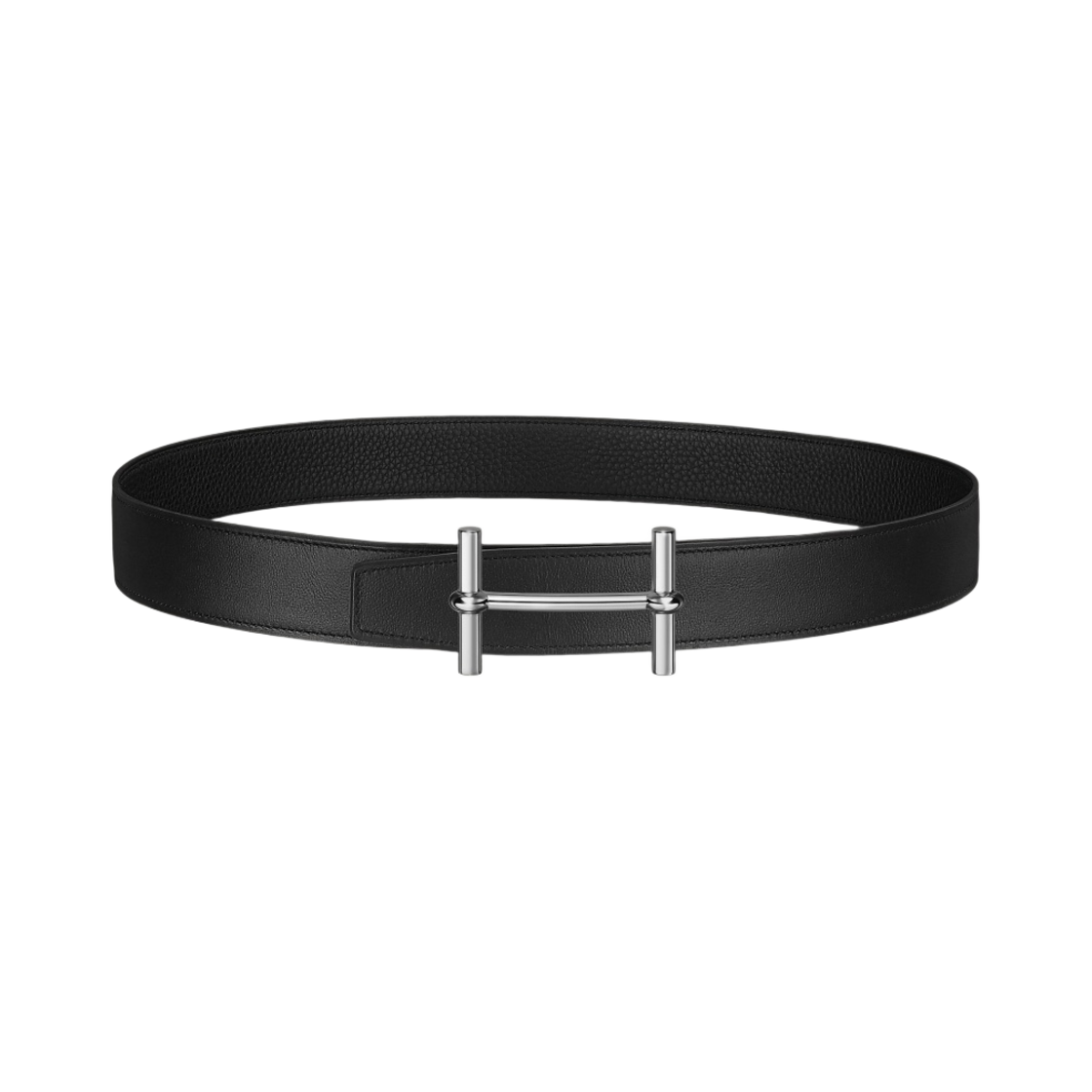 에르메스 H 당크르 벨트 버클 & 리버서블 가죽 스트랩 32mm & 실버 누아 누아(Hermes H D'Ancre Belt Buckle & Reversible Leather Strap 32mm & Silver Noir Noir) - 1