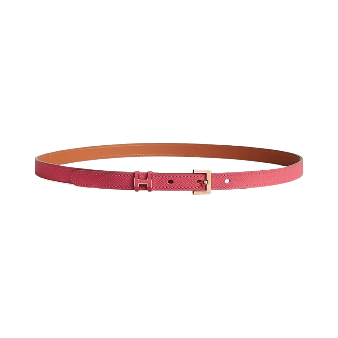 (W) 에르메스 팝아슈 15 벨트 & 로즈 골드 로즈 아잘레((W) Hermes Pop H 15 Belt & Rose Gold Rose Azalee) - 1