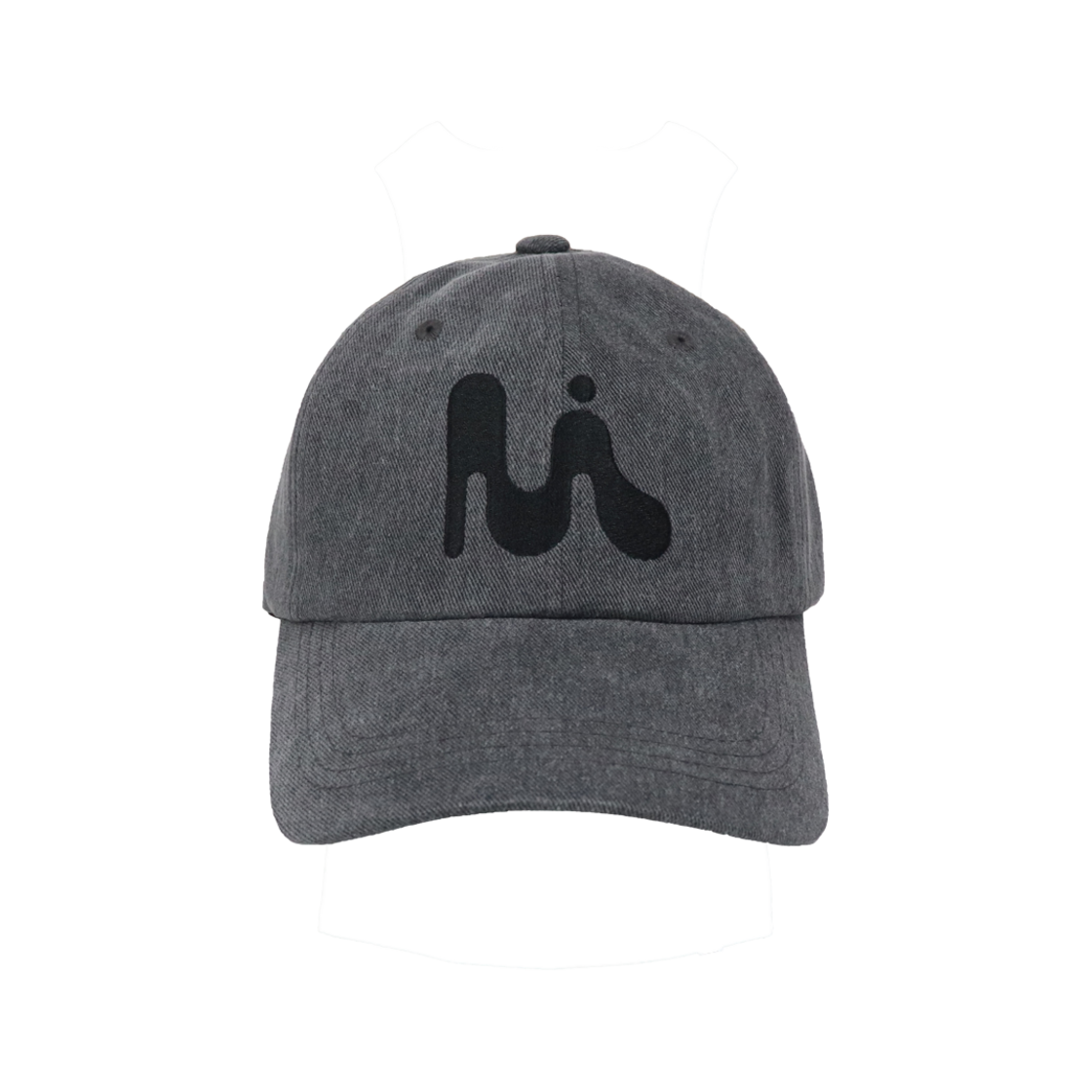 미와이후 빅로고 볼캡 워싱 차콜(Miyhoo Big Logo Ball CapWashing Charcoal)