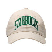 Starbucks x Beams Baseball Cap College Design Beige