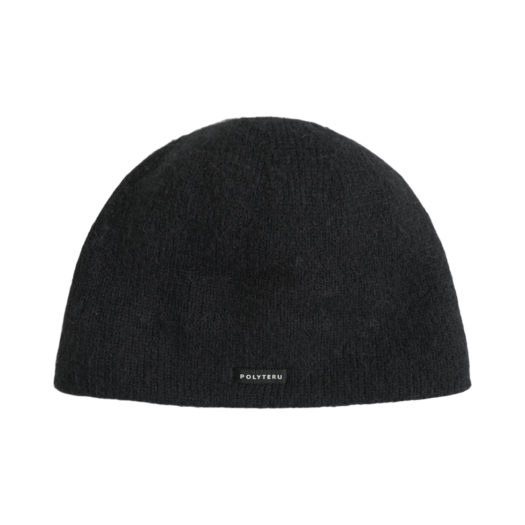 PL5PHE4301B0 Polyteru Knit Beanie Whole Garment Black