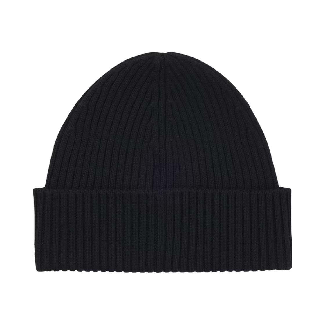 휴고 보스 로고 라벨 버진 울 립드 비니 블랙(Hugo Boss Logo Label Virgin Wool Ribbed Beanie Black) - 2