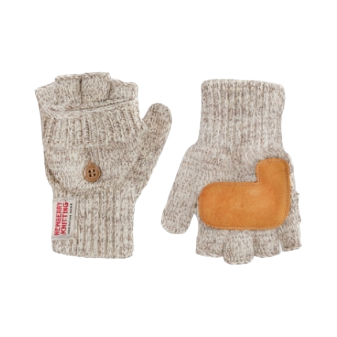 뉴베리니팅 디어스킨 글로밋 글러브 오트밀(Newberry Knitting Deerskin Glomitt Gloves Oatmeal)
