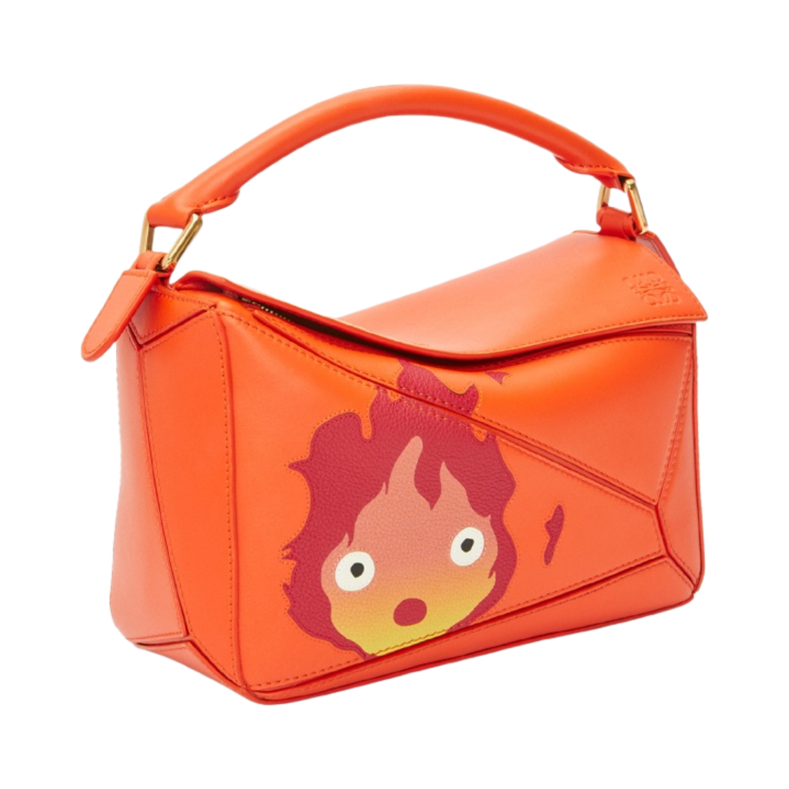 로에베 x 하울의 움직이는 성 캘시퍼 스몰 퍼즐백 사틴 카프스킨 오렌지(Loewe x Howl's Moving Castle Calcifer Small Puzzle Bag in Satin Calfskin Orange) - 2