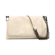 Zara Rock Flap Shoulder Bag Ecru