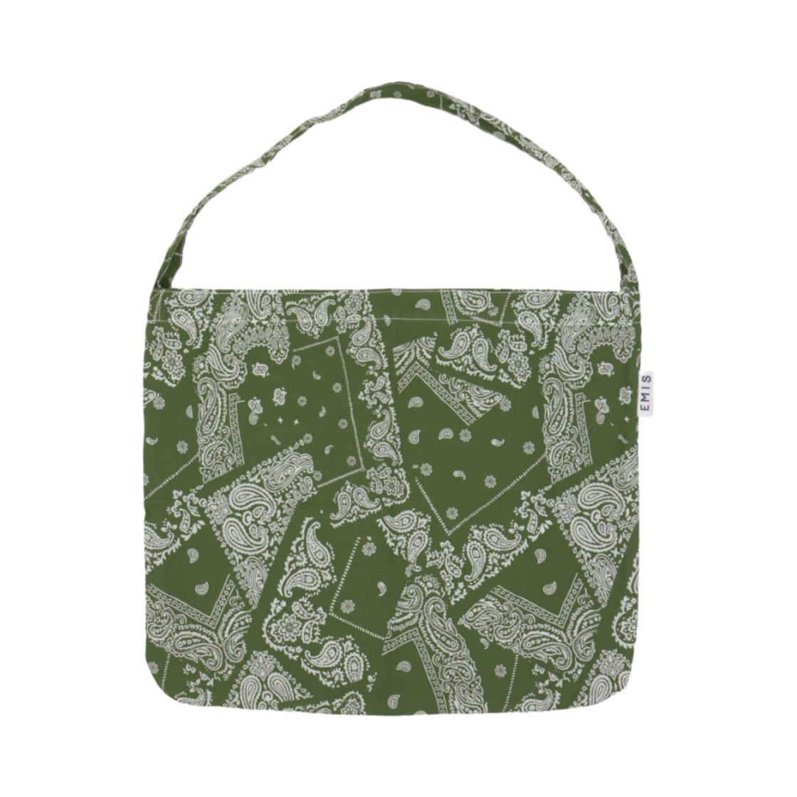 이미스 페이즐리 에코백 카키(Emis Paisley Eco Bag Khaki)